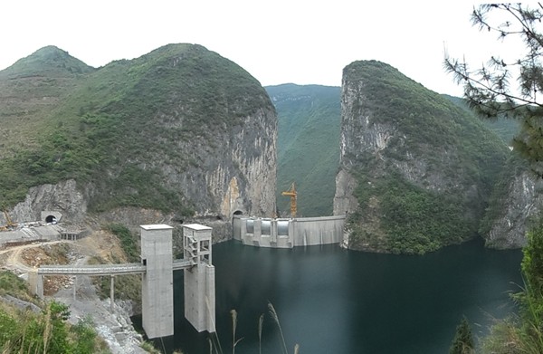 重慶雲能雲陽縣蓋下壩水電站混凝土降溫工程